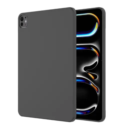 For iPad Pro 11 2024 Mutural Silicone Microfiber Tablet Case.