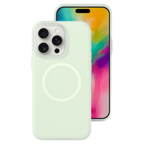 For iPhone 16 Pro Max Jelly Liquid Silicone MagSafe Magnetic Phone Case.