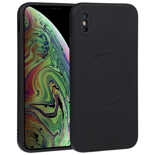 For iPhone X / XS Liquid Silicone Full Coverage Shockproof Magsafe Phone Case.