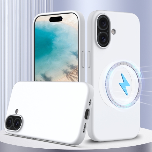 For iPhone 16 Shockproof Silicone Magsafe Phone Case.