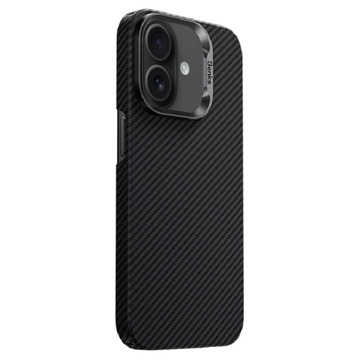 [benz 16] For iPhone 16 Benks Classic Kevlar 600D Fiber MagSafe Phone Case.