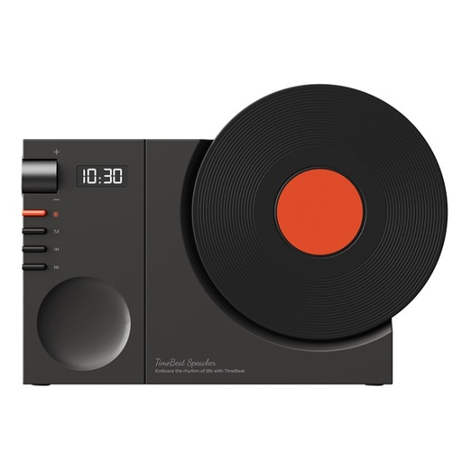 Retro Clock Bluetooth Speaker Rotating Film Wireless Subwoofer Hifi Sound Audio.