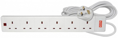 Mercury 6 Gang with Surge protection 2m 429.776UK