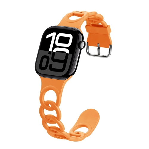 For Apple Watch Series 10 42mm Donut Hollow Silicone Watch Band.