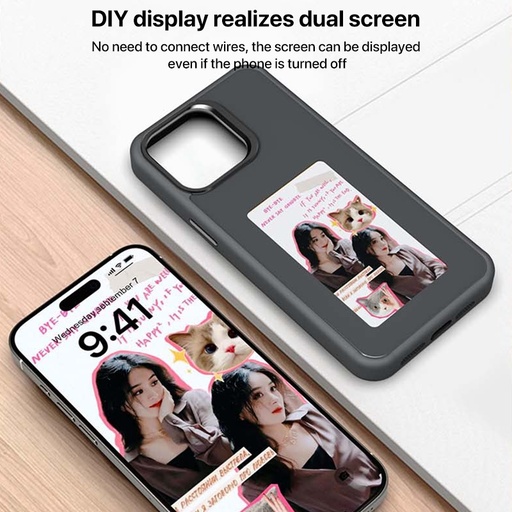 [INK 16 PRO MAX] For iPhone 16 Pro Max Four-Color E-ink Screen NFC DIY Phone Case.