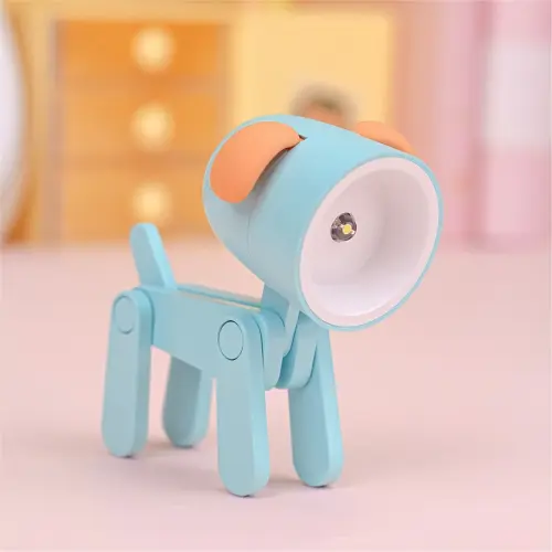 LED Mini Foldable Cartoon Desk Lamp Pet Shape Decoration Table Lamp.