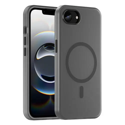 For iPhone 16e MagSafe Frosted Translucent TPU + PC Full Coverage Phone Case.