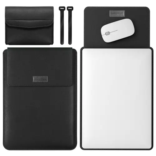 4 in 1 Lightweight and Portable Leather Computer Bag, Size:15.4/15.6/16.1 