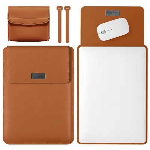 4 in 1 Lightweight and Portable Leather Computer Bag, Size:15.4/15.6/16.1