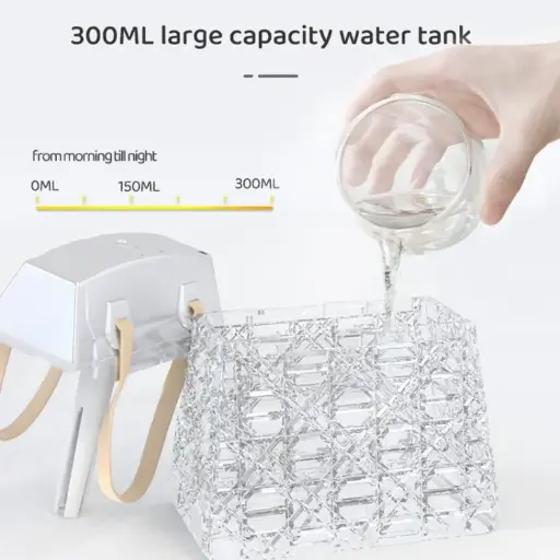 Desktop Small Crystal Bag Humidifier Aroma Ambient Lighting.