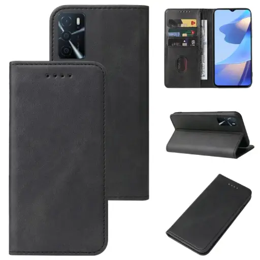 For OPPO A16 Magnetic Closure Leather Phone Case