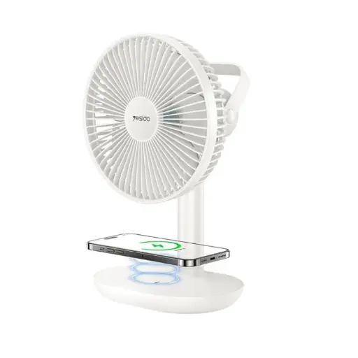 Yesido Desktop Brushless Fan with Wireless Charger
