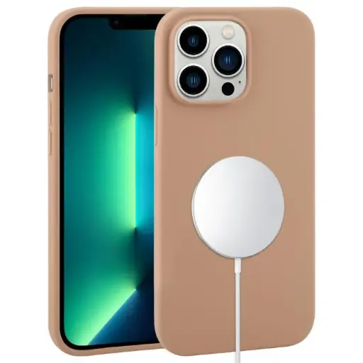 For iPhone 13 Pro Max Liquid Silicone Full Coverage MagSafe Phone Case 