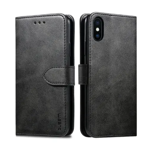 For iPhone X / XS GUSSIM Magnetic Horizontal Flip Leather Case with Holder & Card Slots & & Wallet