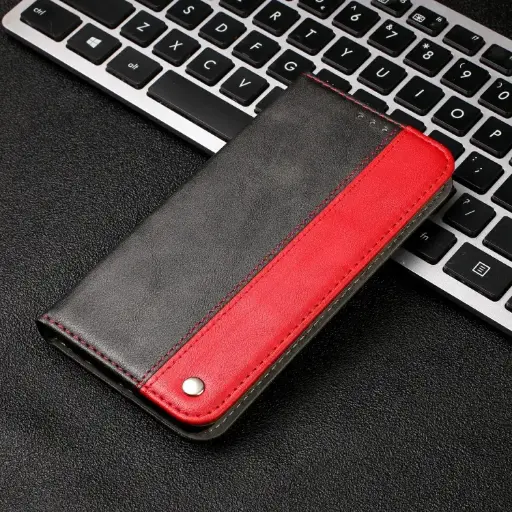 For iPhone X Business Solid Color Stitching Horizontal Flip Leather Case with Holder & Card Slots & Wallet