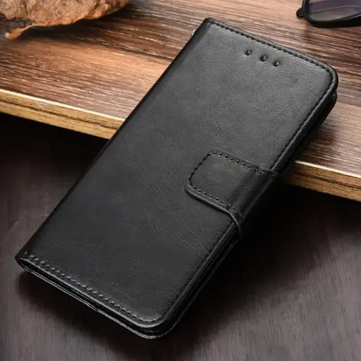 For iPhone X / XS Crystal Texture Horizontal Flip Leather Case with Holder & Card Slots & Wallet