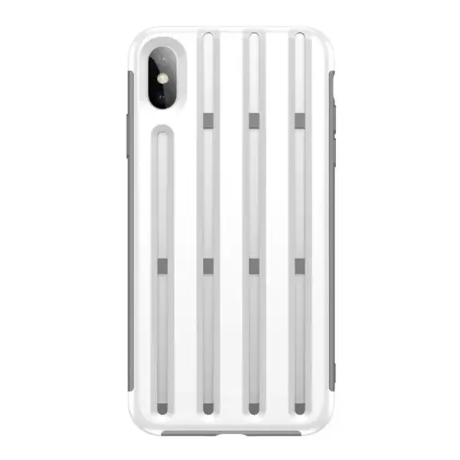 For iPhone XS Max Baseus Hollow-ed Out Bike Helmet Design Heat Dissipation TPU Case