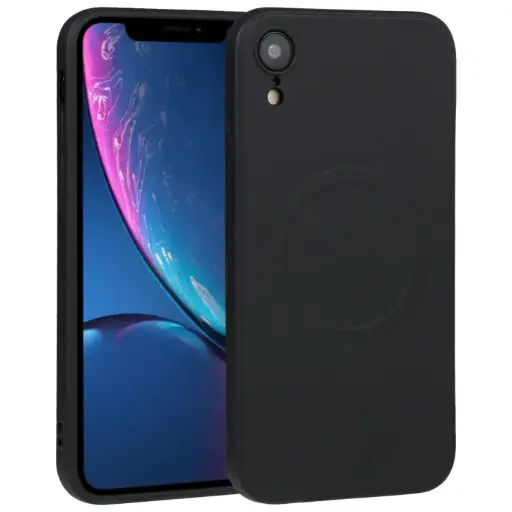 For iPhone XR Liquid Silicone Full Coverage Shockproof Magsafe Phone Case