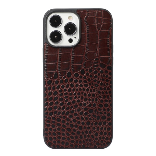 iPhone 13 Pro Crocodile Top Layer Cowhide Leather Case 