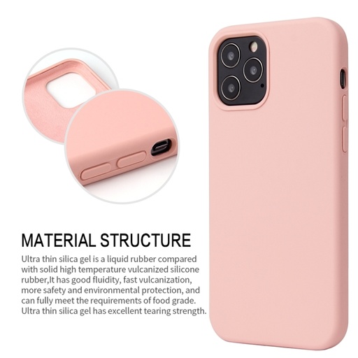 iPhone 13 Solid Color Liquid Silicone Shockproof Protective Case.