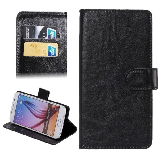 4.8-5.3 Inch Universal Crazy Horse Texture 360 Degree Rotating Carry Case with Holder & Card Slots