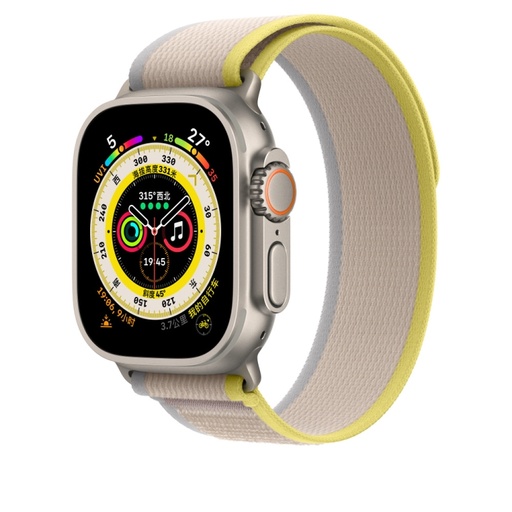 Nylon Watch Band For Apple Watch Ultra 49mm / Series 8&7 45mm / SE 2&6&SE&5&4 44mm.