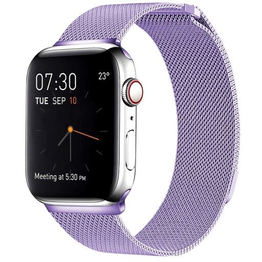 [00-182] Milanese Loop Magnetic Stainless Steel Watch Band for Apple Watch Ultra 49mm / 45mm / 44mm / 42mm.
