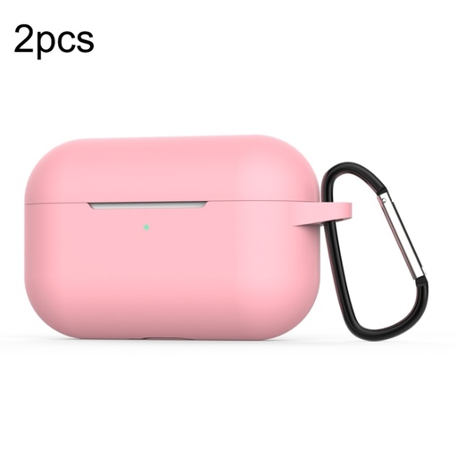 [00-235] For Apple AirPods Pro 2pcs Wireless Earphone Silicone Protective Case with Hook.