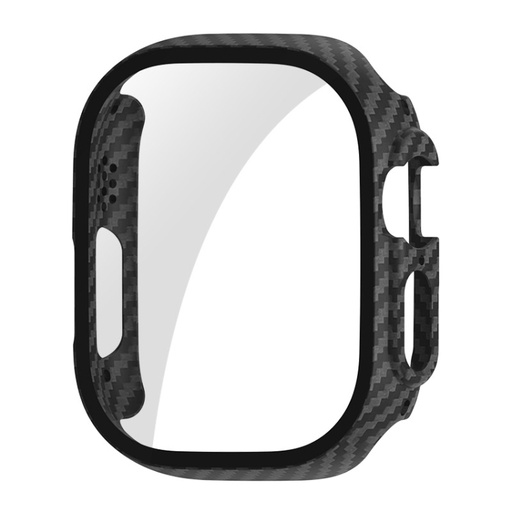 [00-246] For Apple Watch Ultra 49mm ENKAY PC Frame 9H Tempered Glass Case.