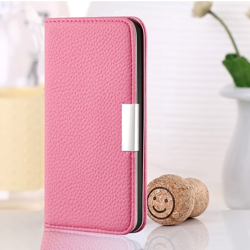 For iPhone 12 / 12 Pro Litchi Texture Horizontal Flip Leather Case with Holder & Card Slots.
