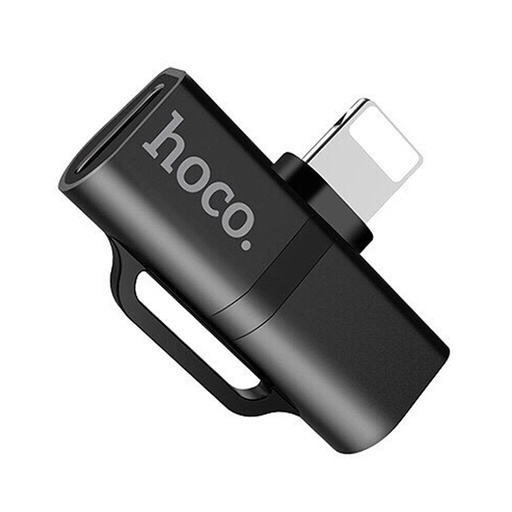 [00-439] HOCO  3 in 1 2A 8 Pin Female + 8 Pin Female to 8 Pin Male Listening & Charging Digital Audio Converter.