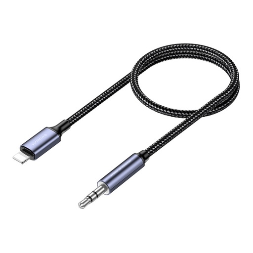 [00-441] Kuulaa KL-X55 8 Pin Male to 3.5mm AUX Braided Audio Adapter Cable.