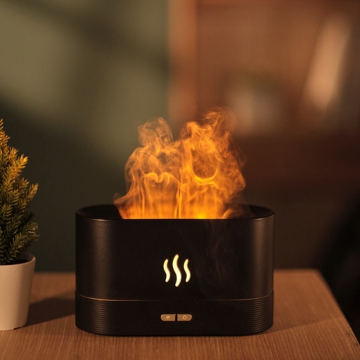 [00-518] Flame Aroma Diffuser Night Light Humidifier.