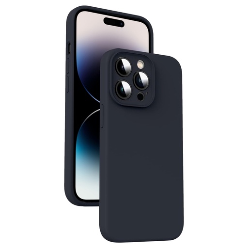 For iPhone 14 Pro Max Microfiber Liquid Silicone Shockproof Phone Case.