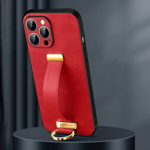 For iPhone 15 Pro Max SULADA Tide Cool Series PC + Leather Texture Skin Feel Phone Case.