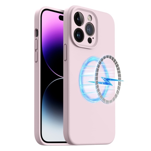 For iPhone 15 Plus LK MagSafe Magnetic Silicone Phone Case.