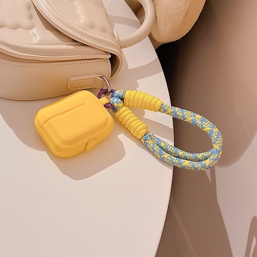 For AirPods 3 Dopamine Contrast Color Silicone Earphone Cover With Hand Strap.