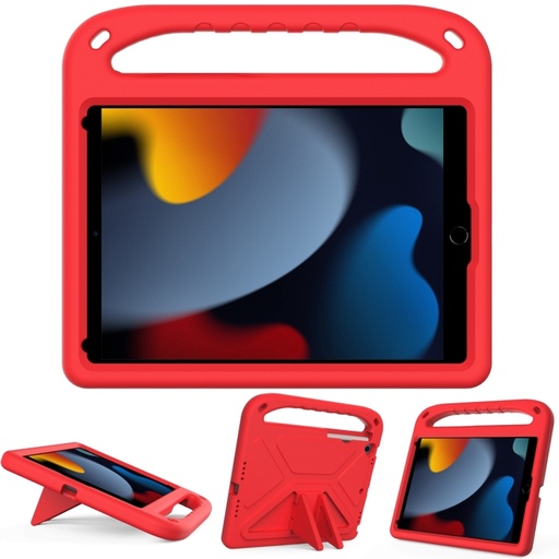 For iPad 10.2 2021 / 2020 / 2019 Handle Portable EVA Shockproof Protective Case with Triangle Holder.