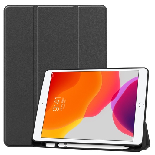 For iPad 10.2 2021 / 2020 / 2019 Custer Texture Horizontal Flip Smart TPU Leather Case with Sleep / Wake-up Function & Three-folding Holder & Pen Slo.