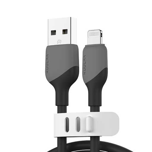 KUULAA  2.4A USB to 8 Pin Liquid Silicone MFI Data Cable.1m.