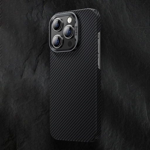 [1123] For iPhone 15 Pro Max Benks 600D MagSafe Magnetic Kevlar Carbon Fiber Phone Case.