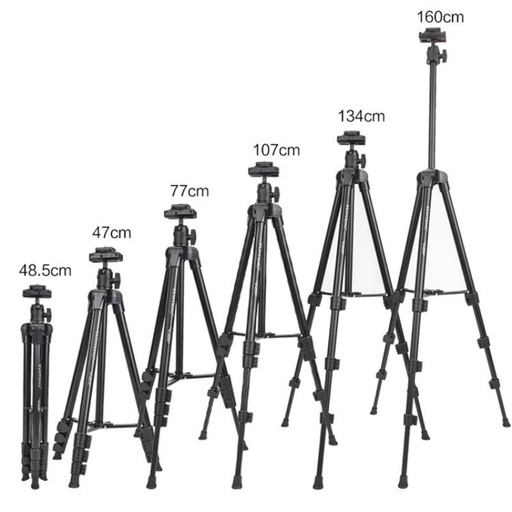 [1139] YUNTENG VCT-580 DSLR Camera Telescopic Tripod Mount with 1 / 4 Screw .