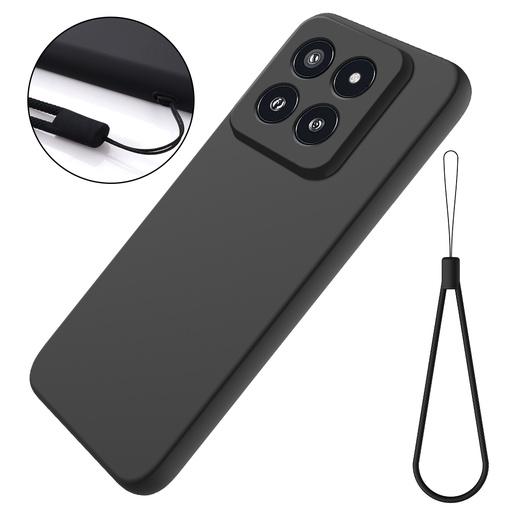 [1186] For Xiaomi 14 Pro Solid Color Liquid Silicone Dropproof Full Coverage Phone Case.