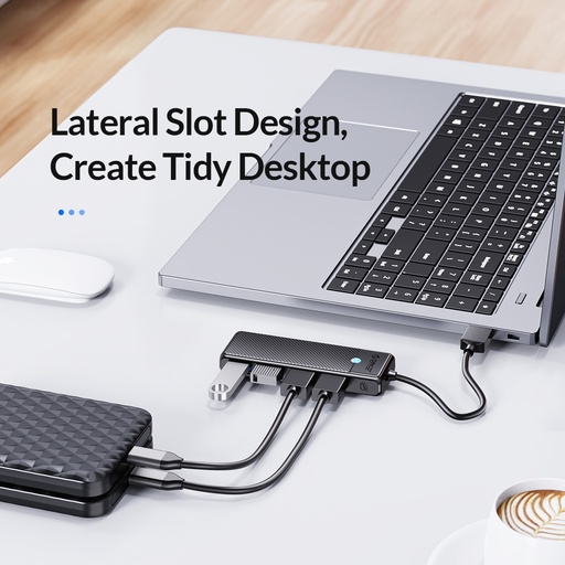 [1297] ORICO 4 in 1 USB to USB Multi-function Docking Station HUB Adapter.