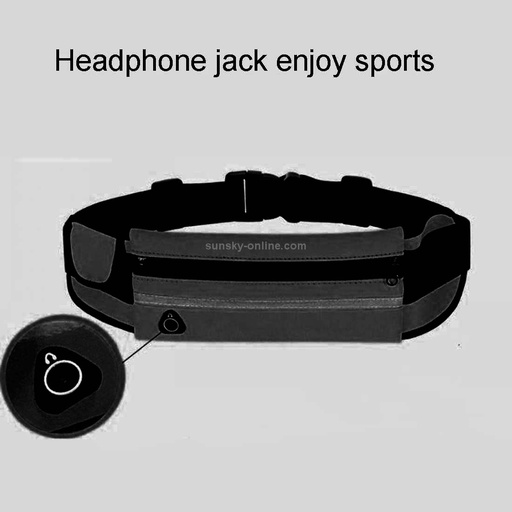 Outdoor Sports Running Hiking Riding Travelling Belt Sweatproof Waterproof Diving Material Waist Bag Protective Case for 6 inch Phone with Card Pocket.