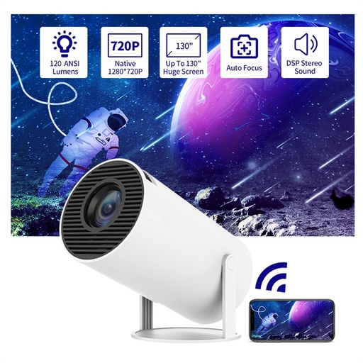 [1517] Smart Projector Android 11.0 System 120 Lumen Portable Projector .