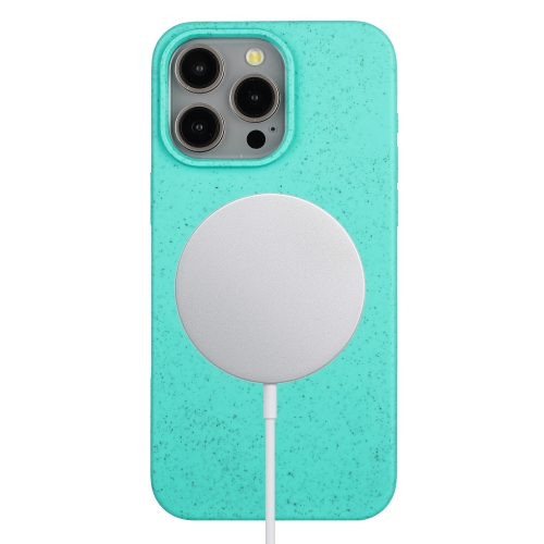 For iPhone 12 Pro Max Wheat MagSafe Magnetic Straw Material + TPU Phone Case.