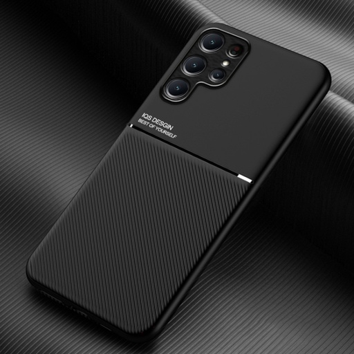 For Samsung Galaxy S24 Ultra 5G Classic Tilt Strip Grain Magnetic Shockproof PC + TPU Phone Case.